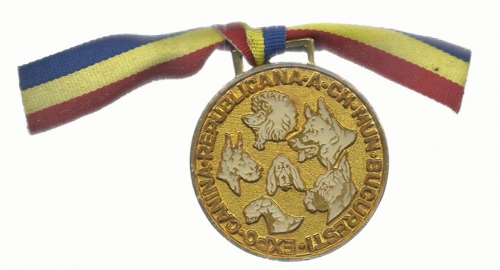Fotografie: Medalia Expoziției canine republicane, A.Ch. Municipiul București