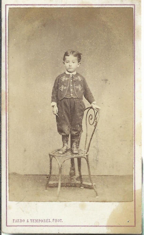Fotografie: Fotografie CDV, Faedo & Temporel, Geneva