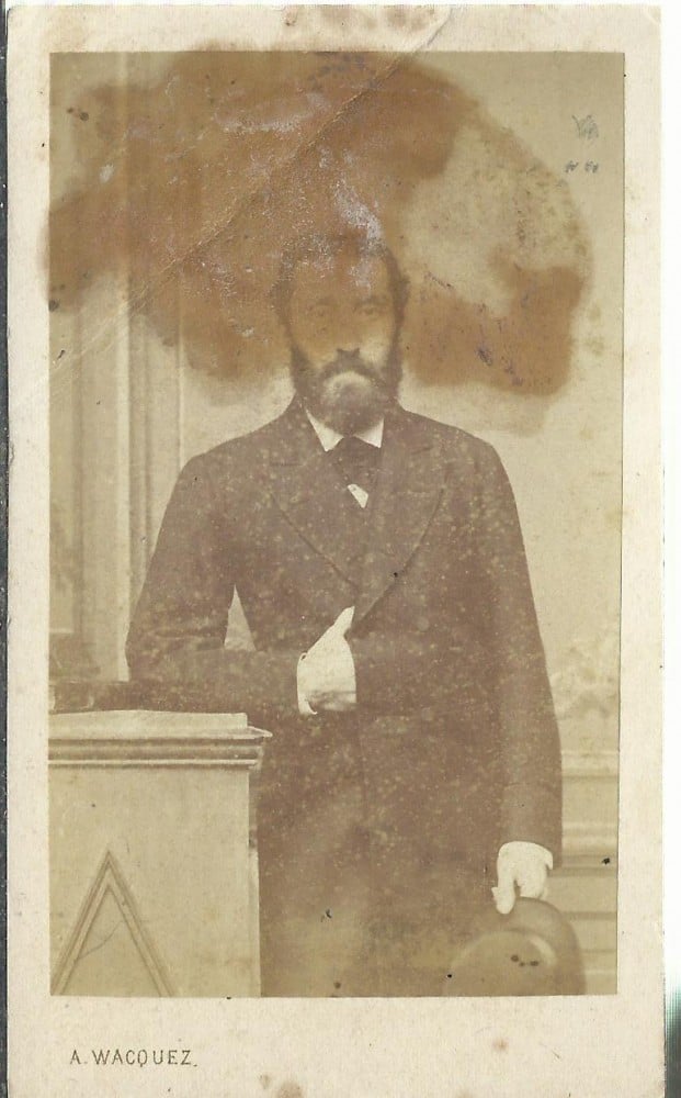 Fotografie: Fotografie CDV, A. Wacquez (stare precară)