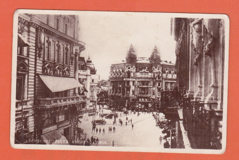 Fotografie: Ilustrată „Piața Regele Carol I, București”, circulată în 1930