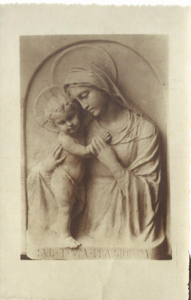 Fotografie: Ilustrată „Fecioara Maria — Ave Maria”, necirculată