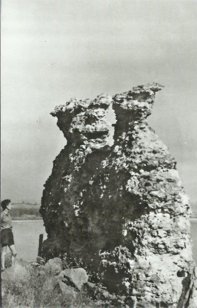 Fotografie: Ilustrată R.P.R. „Turnu Severin — ruinele podului lui Traian”, necirculată