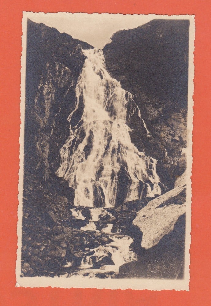 Fotografie: Fotografie-ilustrată „Cascada Bâlea — Negoiul”, necirculată