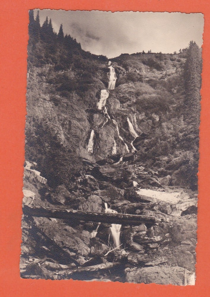 Fotografie: Fotografie-ilustrată „Cascada Șerbota — Negoiul”, necirculată