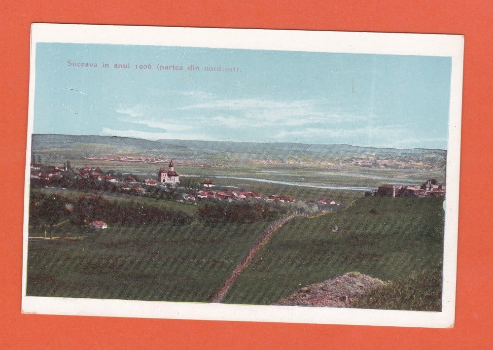 Fotografie: Ilustrată „Suceava 1906 — partea de nord-est”, necirculată