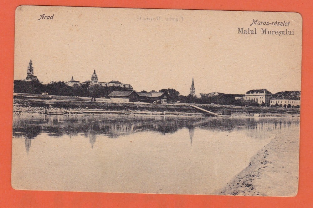 Fotografie: Ilustrată „Malul Mureșului — Arad”, necirculată