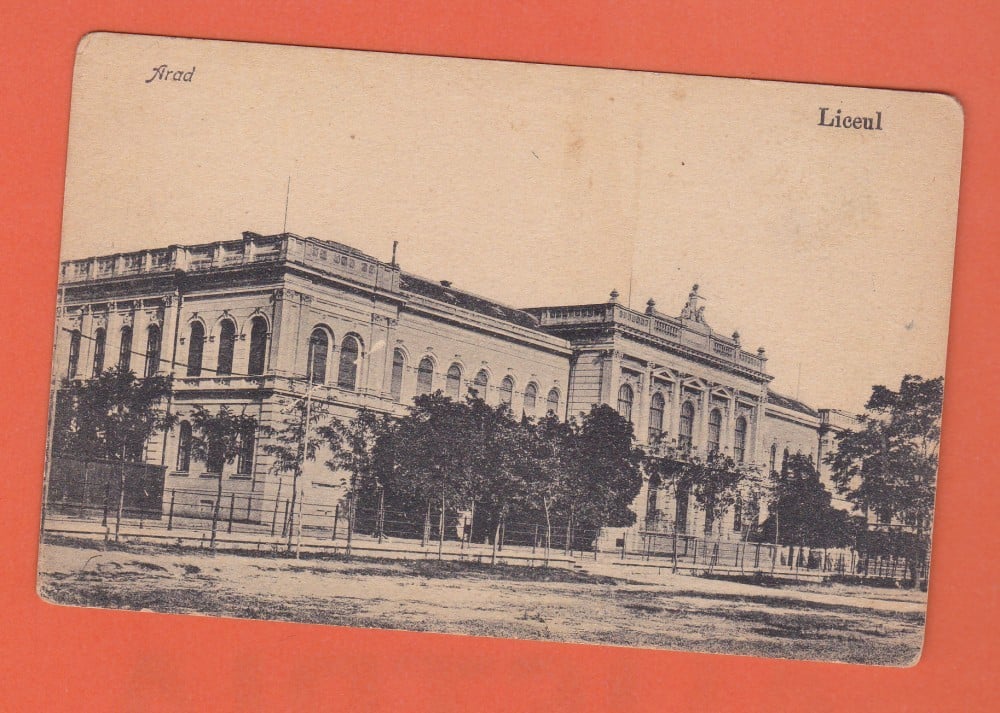 Fotografie: Ilustrată „Liceul Moise Nicoară, Arad”, necirculată