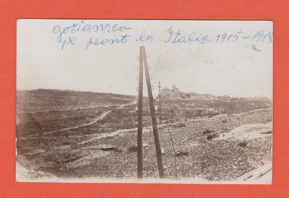Fotografie: Carte poștală-fotografie de pe front, Italia, 1915–1918, necirculată