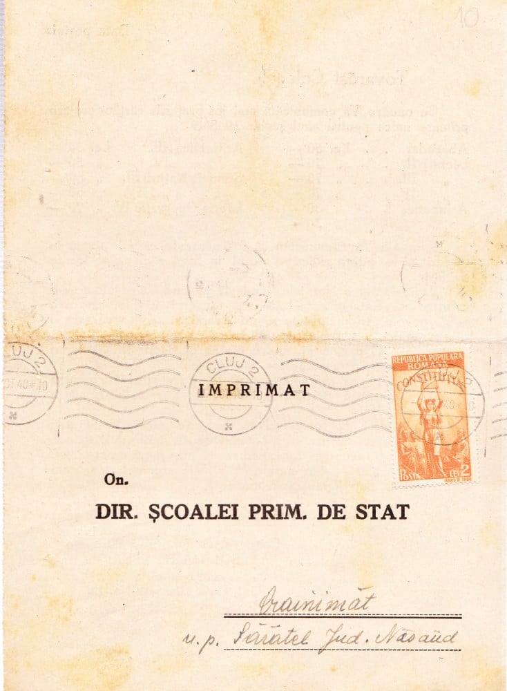 Fotografie: Broșură cu prețurile cărților școlare, școala primară de stat, 1948–1949