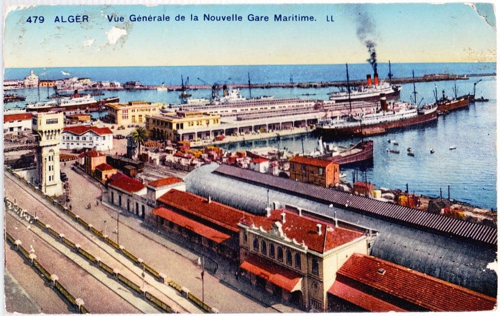Fotografie: Vedere „Alger — vue générale de la Nouvelle Gare Maritime”