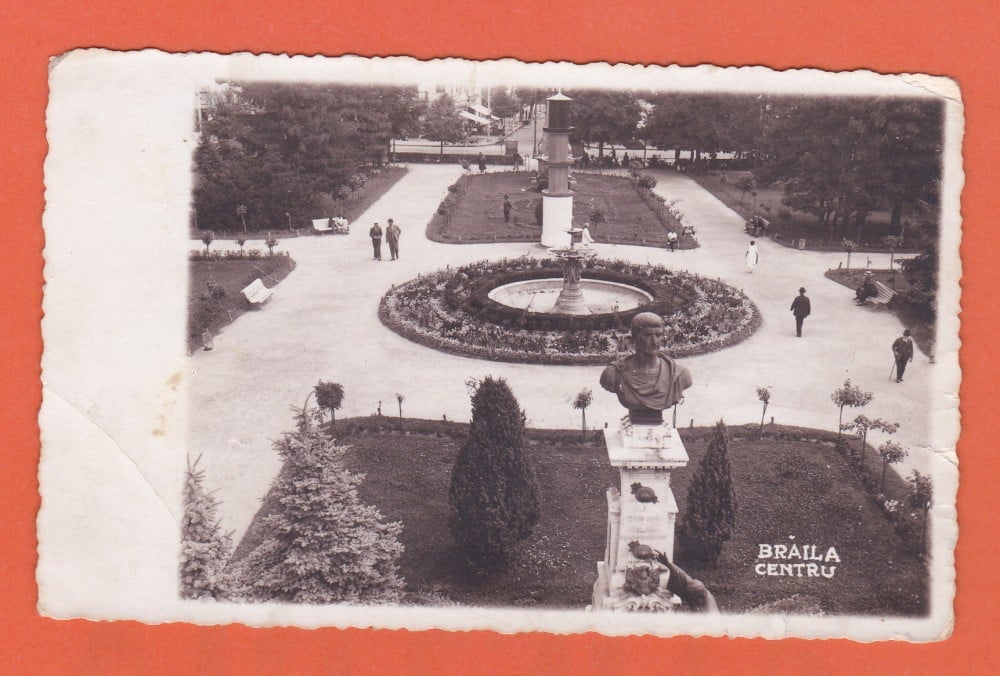 Fotografie: Ilustrată „Brăila — centru”, circulată în 1936