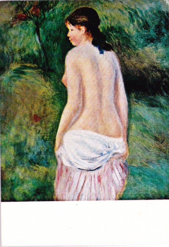 Fotografie: Ilustrată — Auguste Renoir, „Nud în peisaj”, necirculată