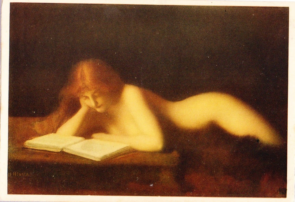 Fotografie: Ilustrată — J.J. Henner, „La liseuse”, necirculată