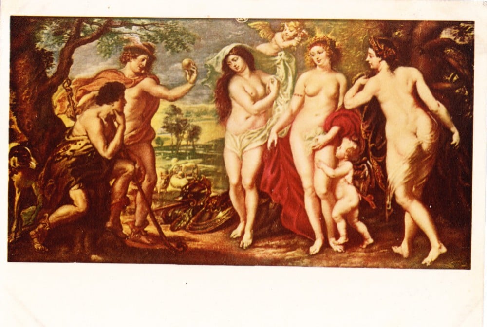 Fotografie: Ilustrată — Rubens, „Judecata lui Paris”, necirculată