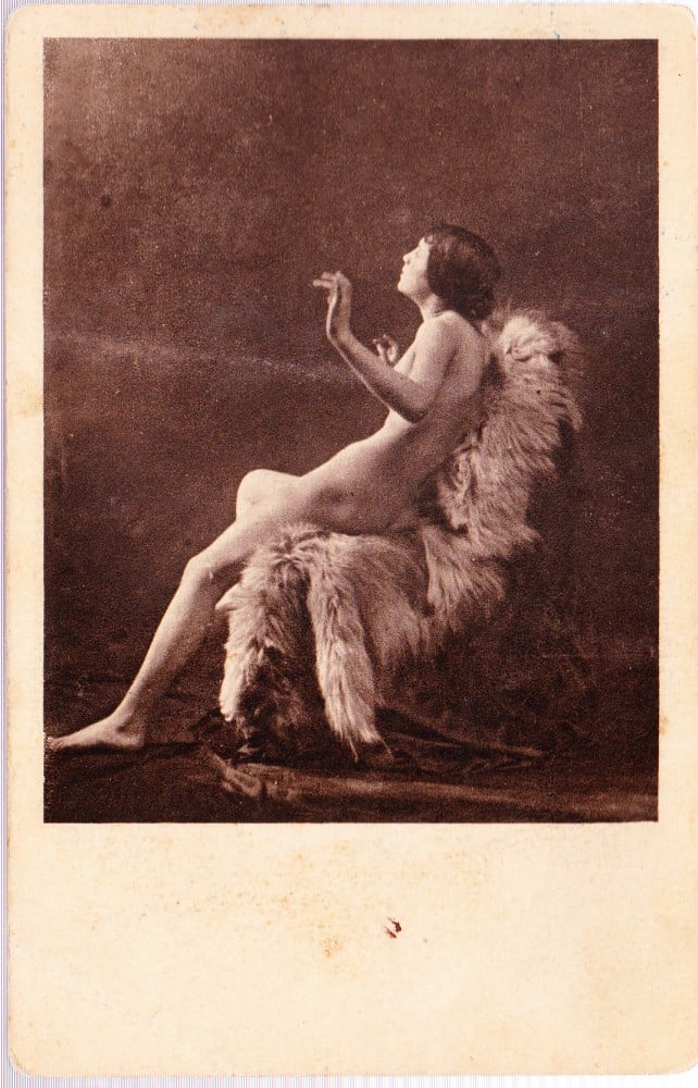 Fotografie: Ilustrată cu un nud artistic, necirculată