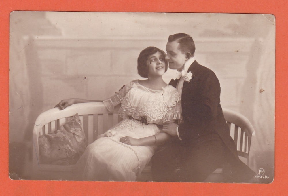 Fotografie: Fotografie de nuntă, 1919, circulată
