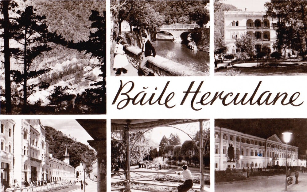 Fotografie: Vedere R.P.R. Băile Herculane, circulată