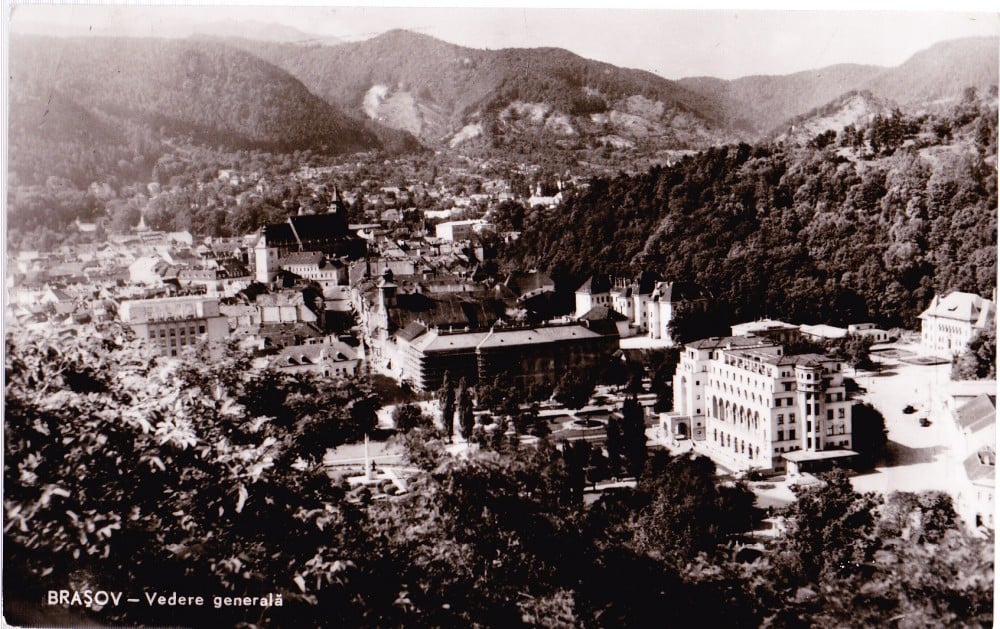 Fotografie: Vedere „Brașov — vedere generală”, 1966, circulată