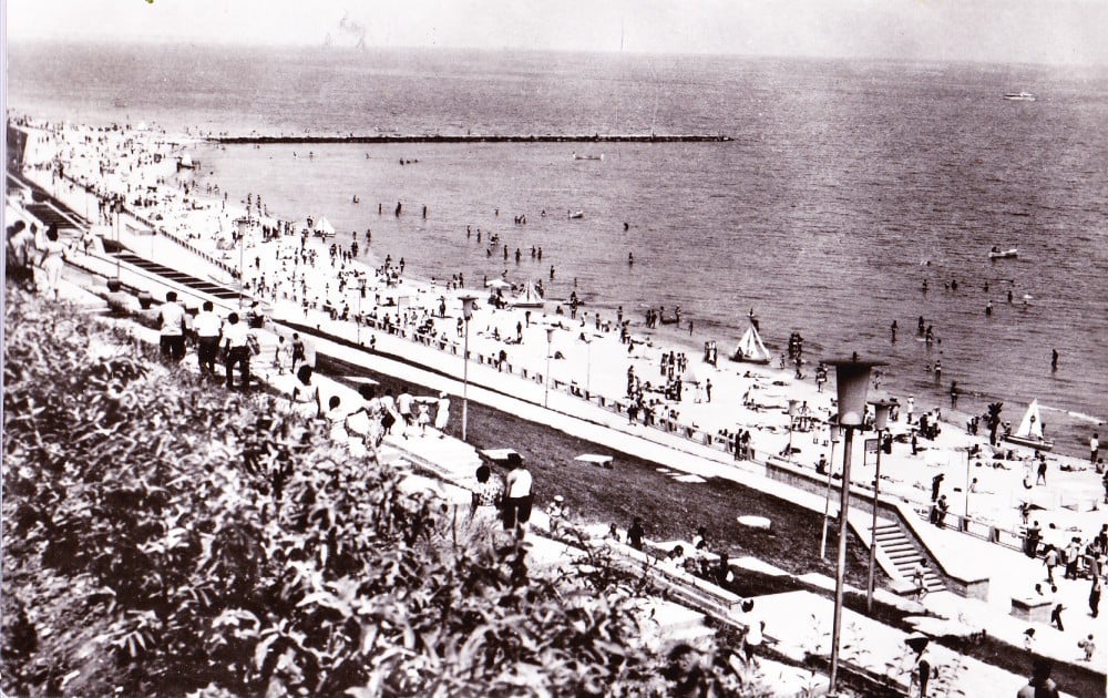Fotografie: Vedere „Eforie Sud — plaja”, 1965, circulată