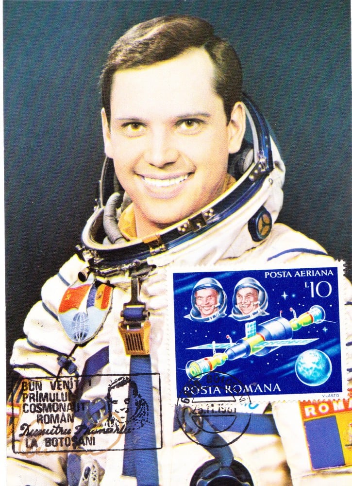 Fotografie: Maximă „Primul cosmonaut român, locotenent-major Dumitru Prunariu”, necirculată