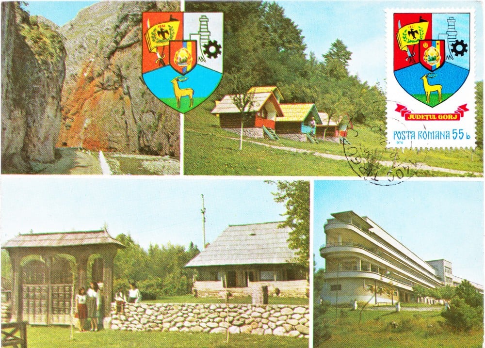 Fotografie: Maximă „Județul Gorj — Runcu, Cheile Sohodolului”, 1978, necirculată