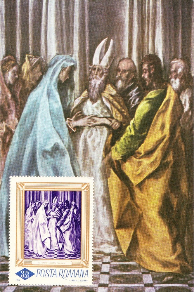Fotografie: Maximă — El Greco, „Logodna Sfintei Fecioare”, necirculată