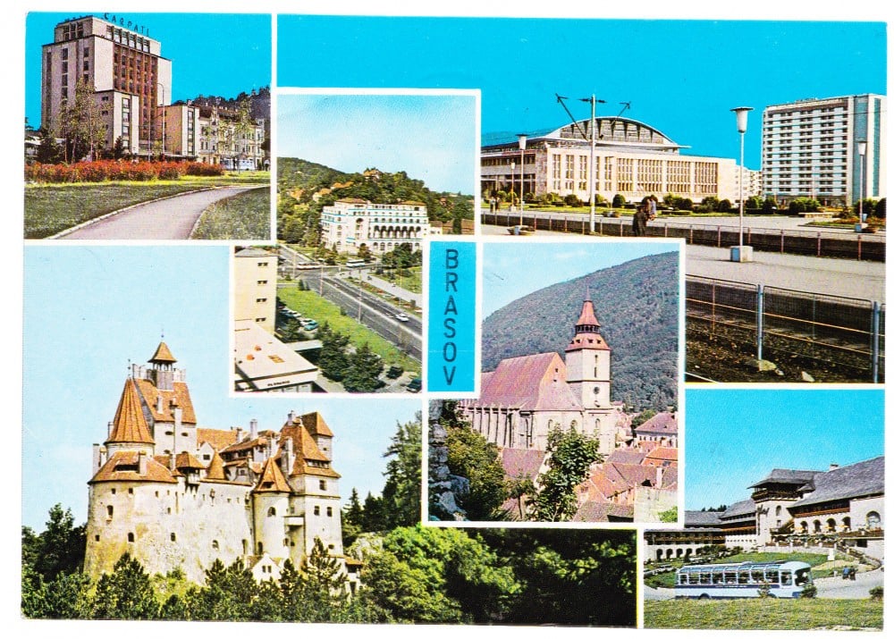 Fotografie: Ilustrată Brașov, colaj, 1967, circulată