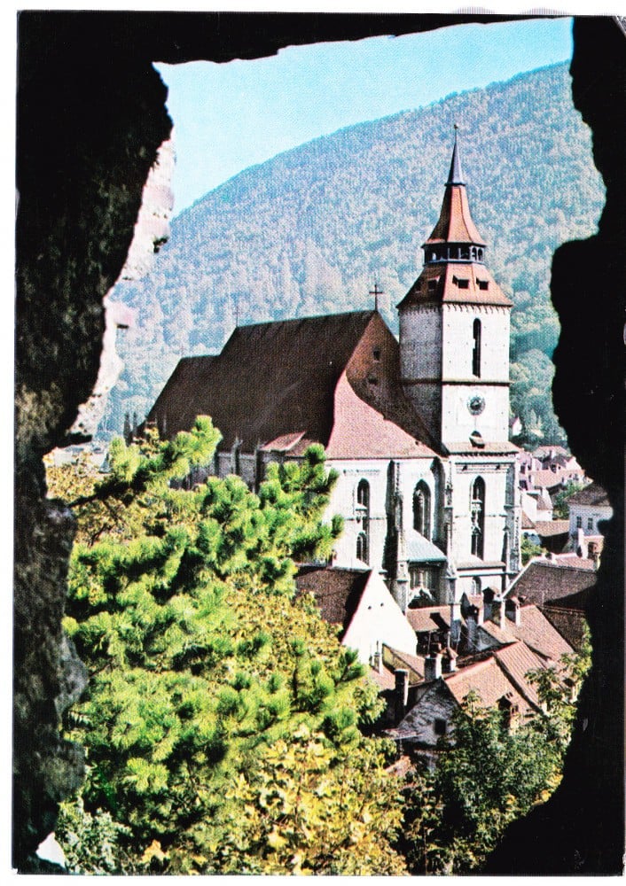 Fotografie: Ilustrată „Brașov — Biserica Neagră”, 1973, circulată