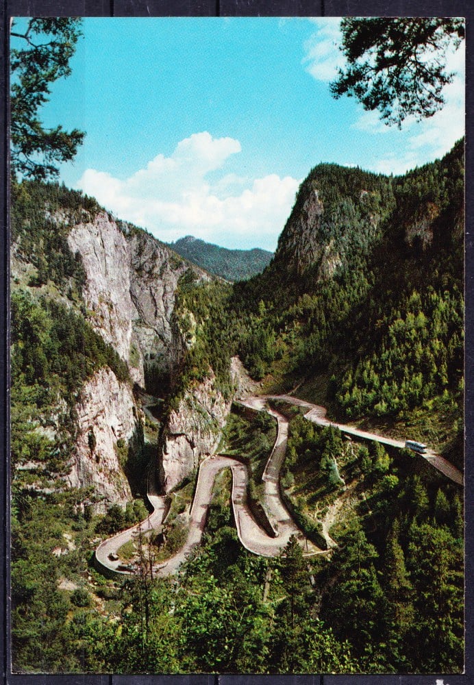 Fotografie: Ilustrată „Cheile Bicazului”, 1972, circulată