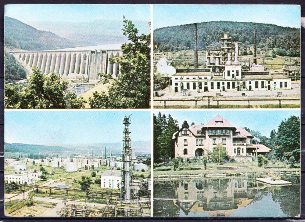 Fotografie: Ilustrată Bacău, colaj, 1968, circulată