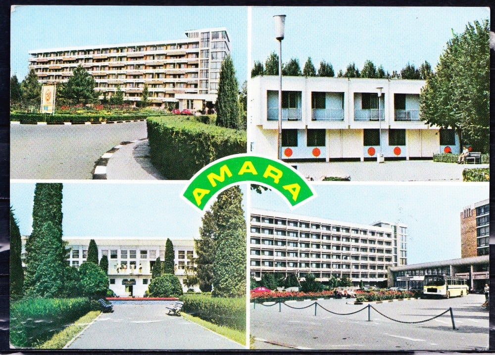 Fotografie: Ilustrată Amara, colaj, 1986, circulată
