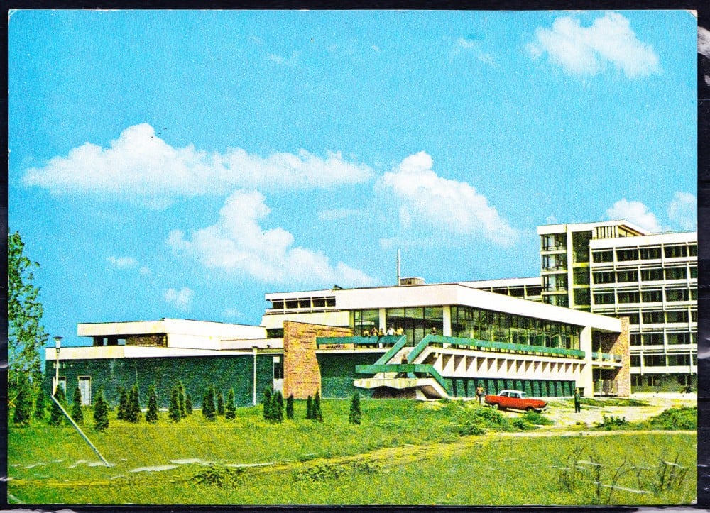 Fotografie: Ilustrată „Amara — Complexul sanatorial”, 1986, circulată