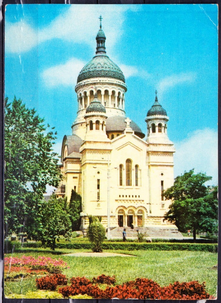 Fotografie: Ilustrată „Catedrala Episcopiei Ortodoxe Române”, 1972, circulată