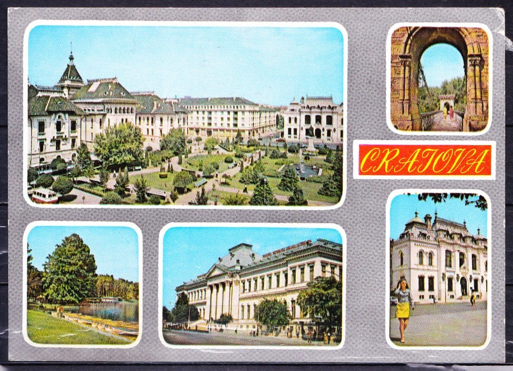 Fotografie: Ilustrată Craiova, colaj, 1973, circulată