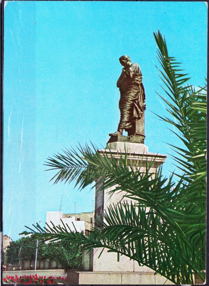 Fotografie: Ilustrată „Constanța — Statuia lui Ovidiu”, 1967, circulată
