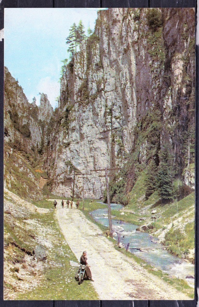 Fotografie: Ilustrată „Cheile Dâmbovicioarei”, 1967, circulată