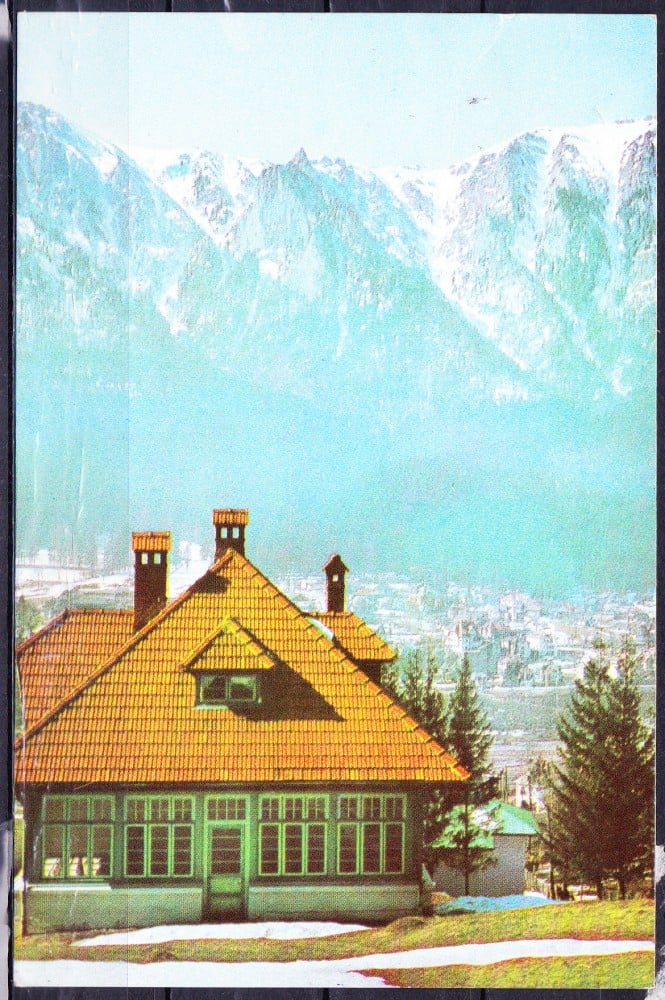 Fotografie: Ilustrată „Poiana Țapului — vedere de pe Zamora”, 1967, circulată