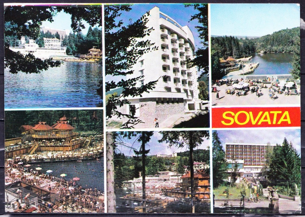 Fotografie: Ilustrată Sovata, colaj, 1983, circulată