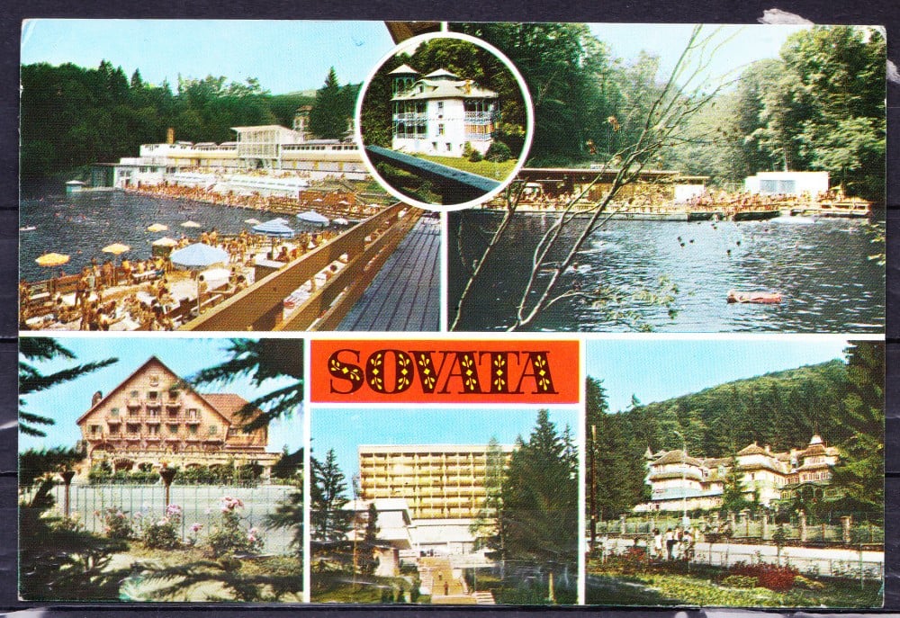 Fotografie: Ilustrată Sovata, colaj, 1982, circulată
