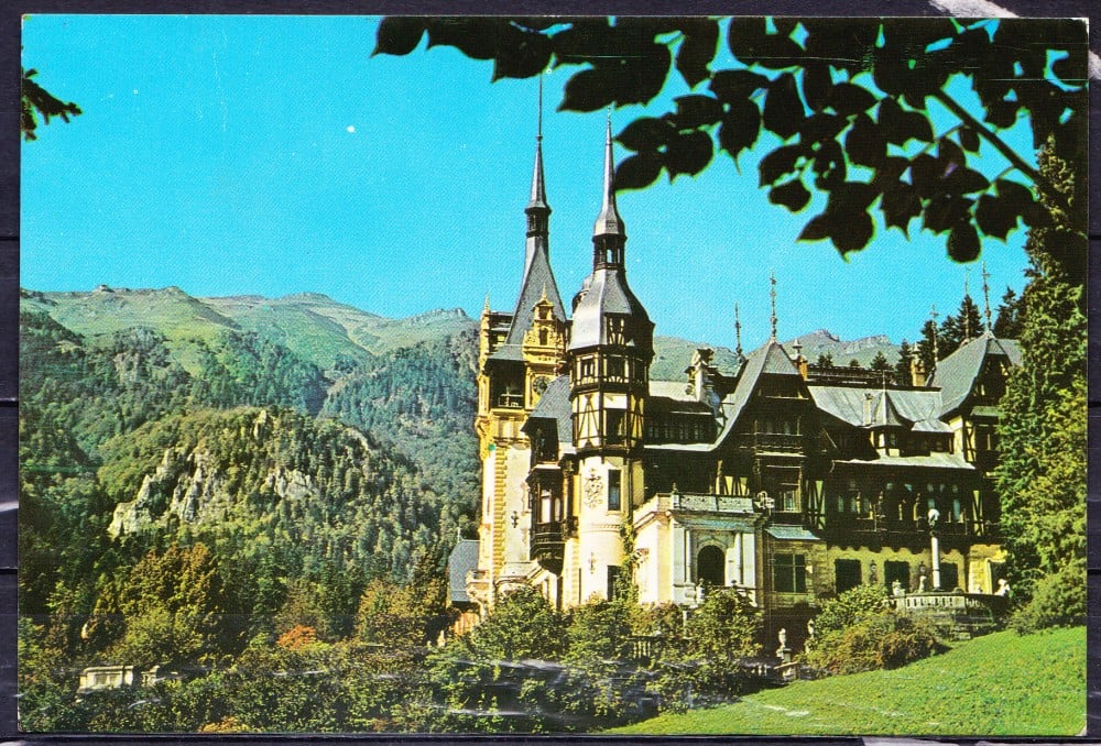 Fotografie: Ilustrată „Sinaia — Castelul Peleș”, 1975, circulată