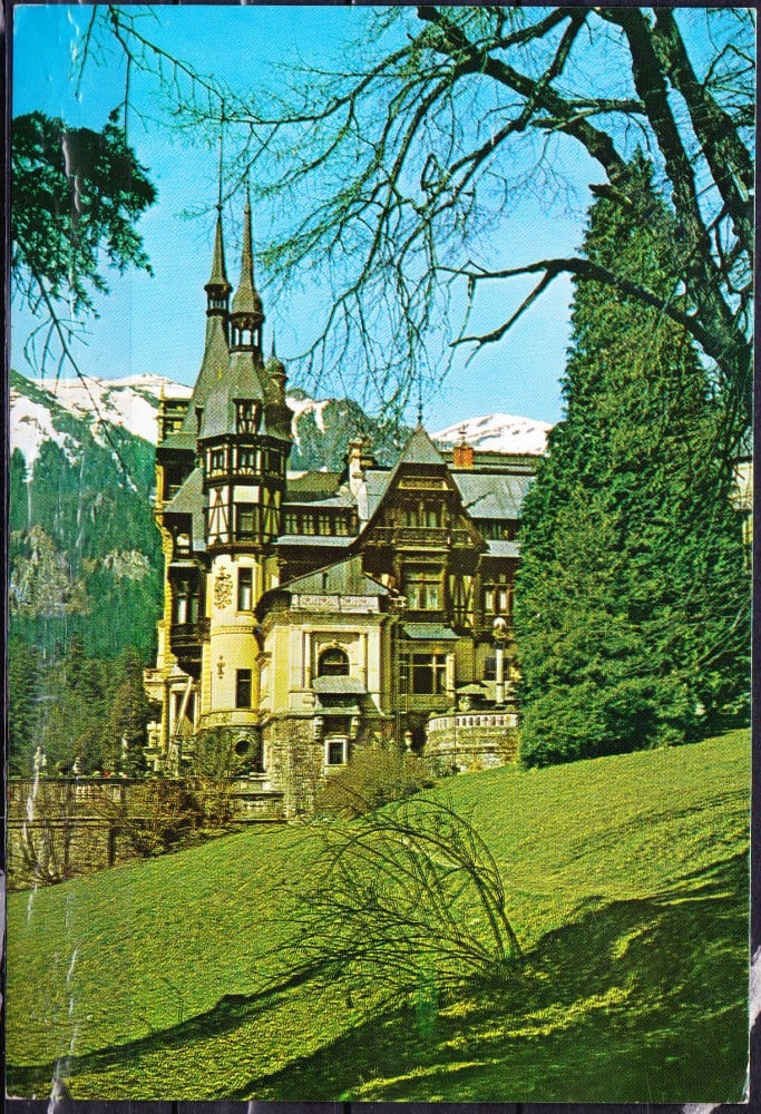 Fotografie: Ilustrată „Sinaia — Muzeul Peleș”, 1968, circulată