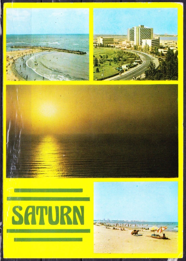 Fotografie: Ilustrată „Saturn — imagini din stațiune”, 1987, circulată