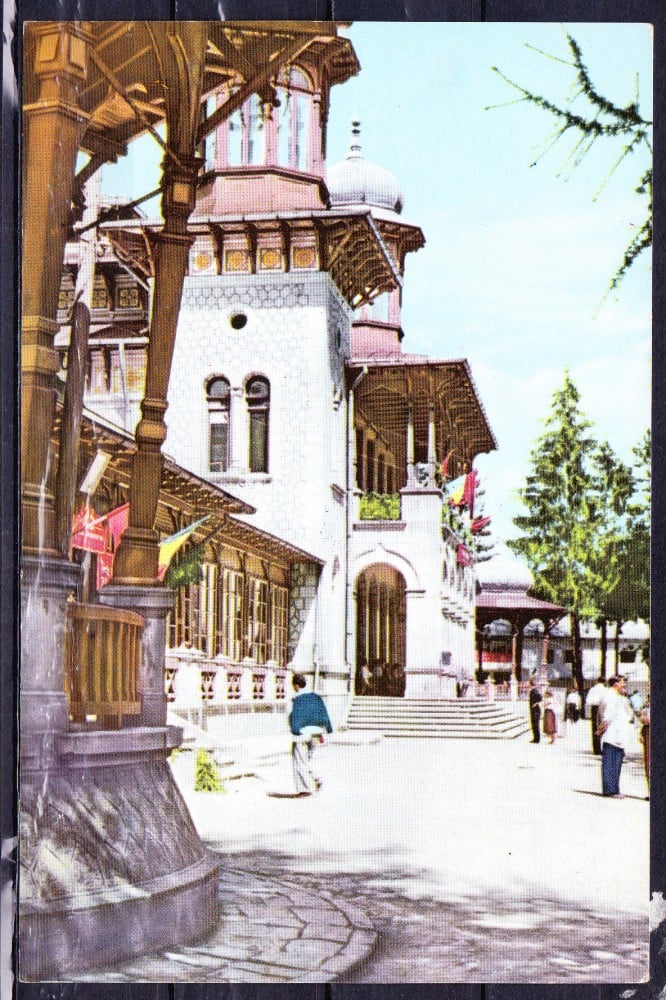 Fotografie: Ilustrată „Vedere din Slănic-Moldova”, 1963, circulată