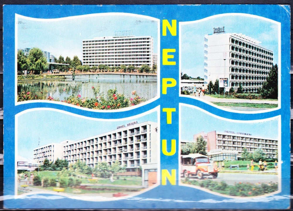 Fotografie: Ilustrată Neptun, colaj, 1977, circulată