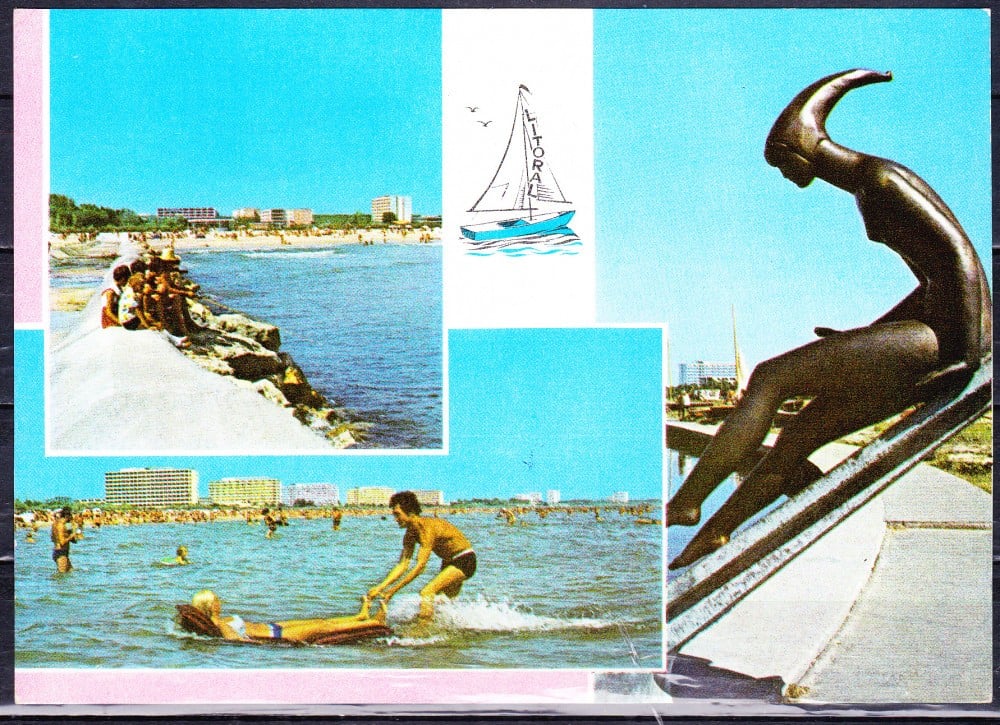 Fotografie: Ilustrată „Mamaia — vedere”, 1969, circulată