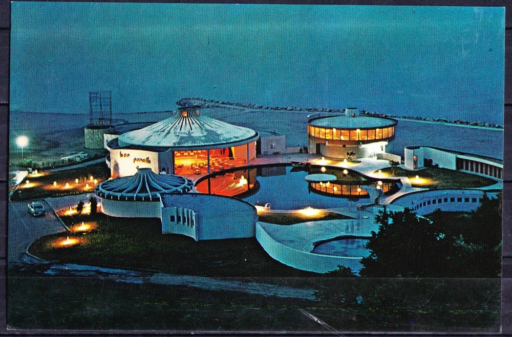 Fotografie: Ilustrată „Mangalia Nord-Jupiter — Barul Paradis”, 1973, circulată