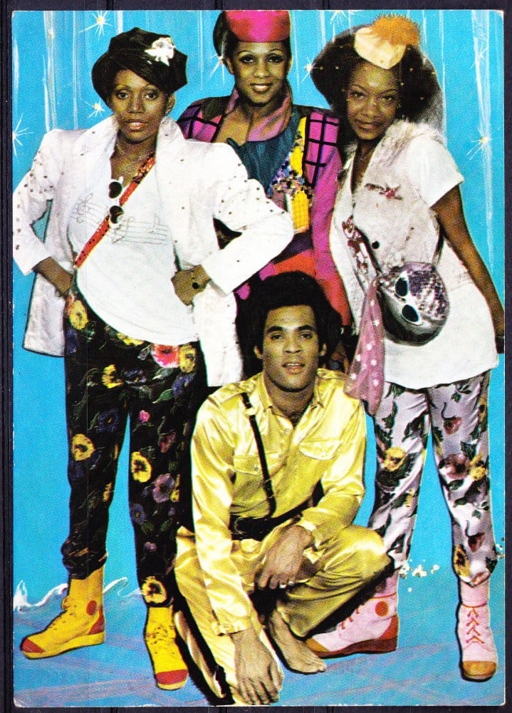 Fotografie: Ilustrată cu formația Boney M., necirculată