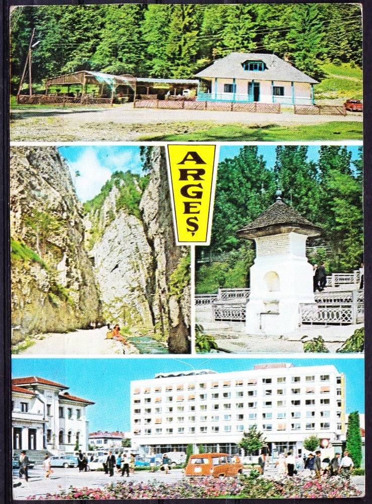 Fotografie: Ilustrată-colaj Argeș, necirculată