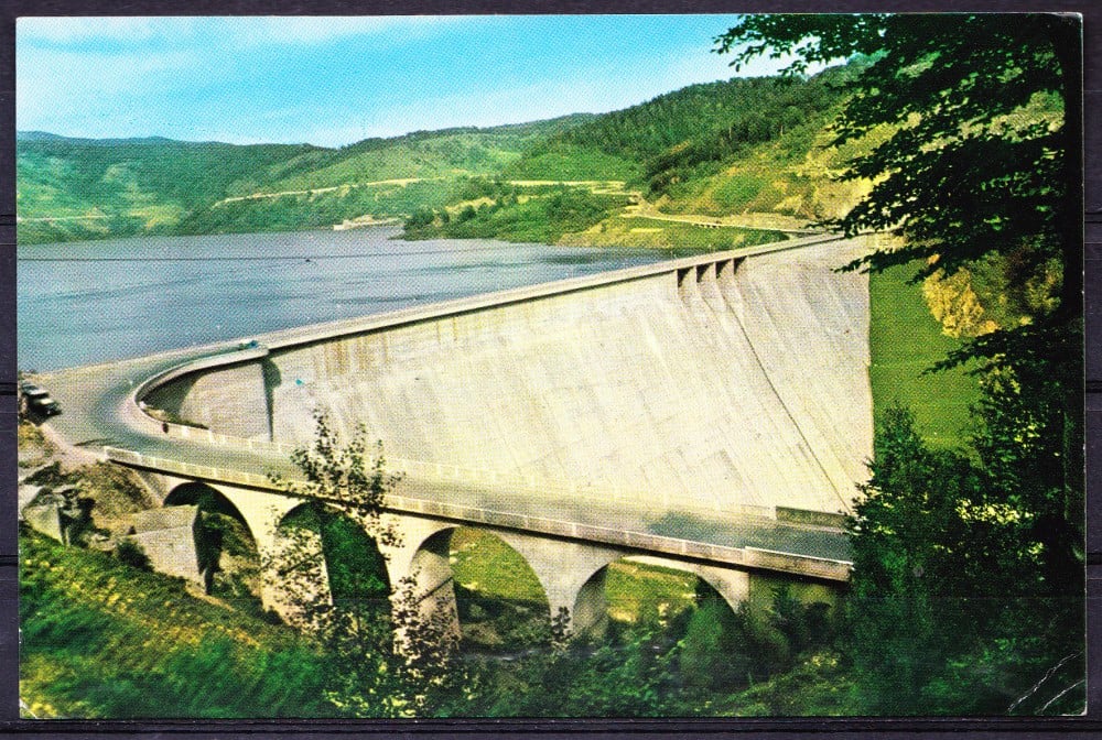Fotografie: Ilustrată „Bicaz — Barajul hidrocentralei V.I. Lenin”, necirculată