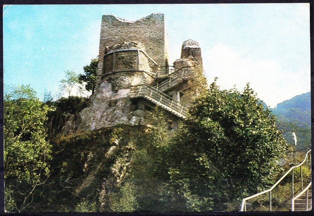 Fotografie: Ilustrată „Cetatea Poenari, județul Argeș”, necirculată